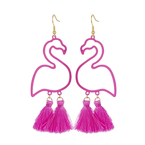 Flamingo Earrings Boho Earrings Flamingo Drop Dangle Earrings