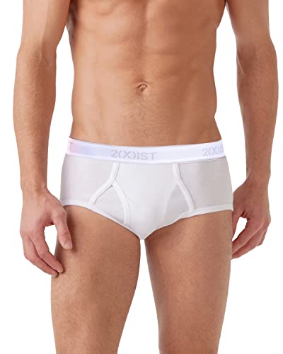 2(X)IST mens Essential Cotton Fly Front Brief 3-pack2