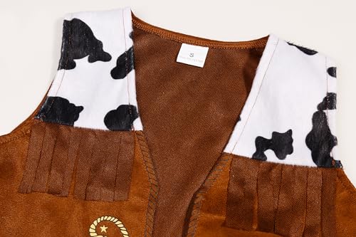 Disfraz de vaquero para niños 5-7 años marrón miniatura 5