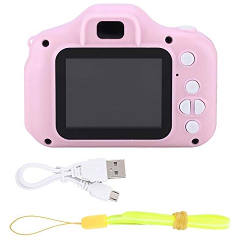 Kid Video Camera, HD 1080P Adopt Convenient Replacement TF Memory Card Toy Camera, Mini Portable 2.0 Inch IPS Color Screen Children's Camera, Digital Camera(Pink) Cover