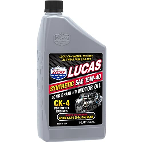Lucas Oil Synthetic SAE 15W-40 CK-4 Truck Oil 6 Quarts