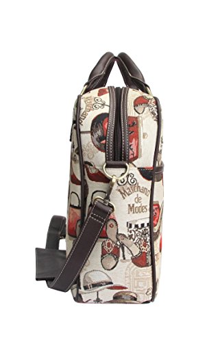 Borsa briefcase donna di Signare in tessuto stile