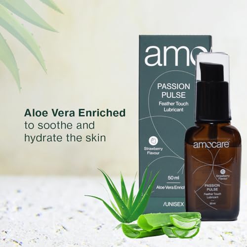 Long Lasting Lubricant Gel for Men & Women | Dermatologically Tested and pH balanced | Water-based, non-sticky, and no Nasties formula | Toy & Condom Compatible | Strawberry Flavour | 50 ml