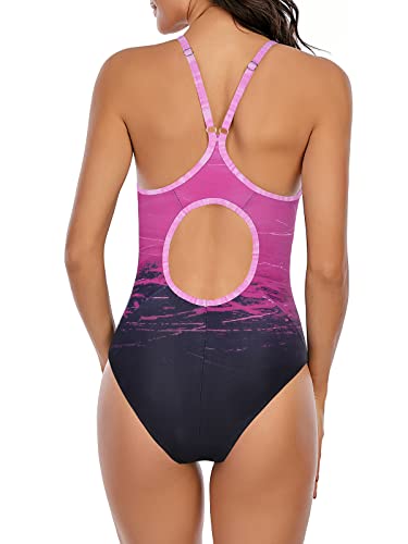 Image of Century Star Women Athletic One Piece Swimsuits-2026 Training Bathing Suits for Teens Juniors
