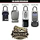 Master Lock Schlüsseltresor Extra Sicherheit, Wandhalterung, Aussen, 18.8 x 10.5 x 4.6 cm, Schlüsselsafe