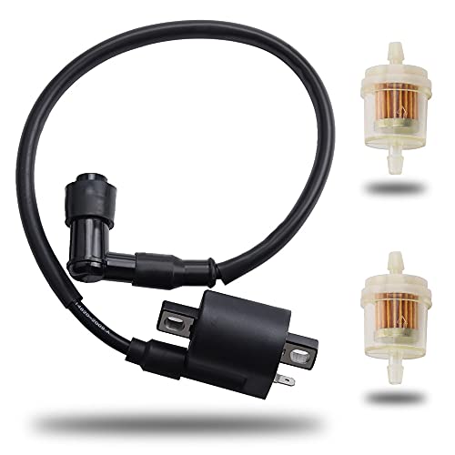 Vichoice PW50 PW 50 Ignition Coil Compatible With Yamaha TW200 Blaster 200 Raptor 125 250 350 Grizzly 125 350 600 Warrior 350 Big Bear 250 Moto-4 Kodiak 400 450 Vino 50 125 Spark Plug Wire
