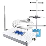 Verizon Signal Booster, Verizon Cell Phone Signal Booster 5G 4G LTE Network Extender LCD Band 13 Cell Phone Booster Verizon Cell Booster Home Verizon Extender Repeater Covers 3000sqft Data/Call