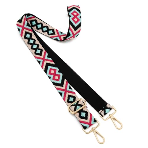 Image of ZOOEASS Wide Shoulder Strap Adjustable Replacement Belt Guitar Style Crossbody Bag Handbag Strap Multicolor Canvas Straps(Wide:1.5in)(Color12)
