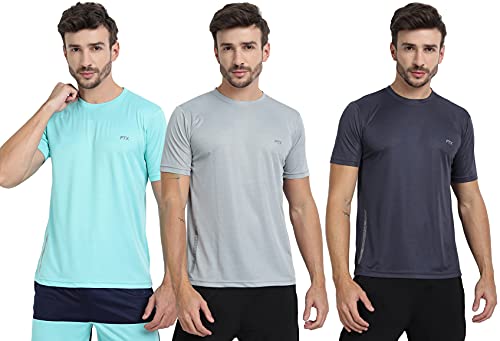 Image of FTX Men's Dri-Fit Round Neck T-Shirt Combo - Pack of 3 (723)