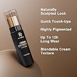 FV Cool Toned Contour Stick, Creamy & Blendable Formula, Highly Pigmented, Long-Lasting for a Natural, Waterproof Finish, Face Sculpting Makeup for Fair/Light Skin, Beginner Friendly, 01 Amber - Image 3