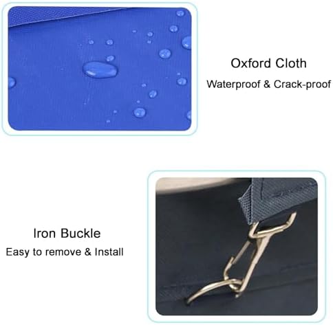 Waterproof Oxford Laundry Cart Bag Replacement for Commercial Trolley, Fits 350-400L Baskets, Perfect for 90x65x80cm Size, Durable & Heavy-Duty Design