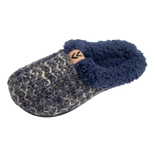 Roxoni Women's Tight Knit Clog With Fleece Trim Comfortable House Slipper4