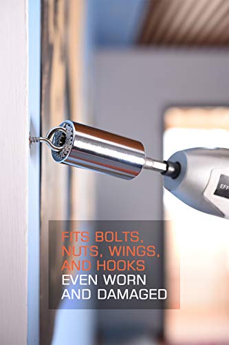 Universal Socket, Self-Adjusting Socket Fits Standard 1/4'' - 3/4'' Metric 7Mm-19Mm, Adapter Socket For Wrench Ratchet & Power Drill, Tools Gifts For Men Him Husband Dad Father Diy Handyman Women #TOP4