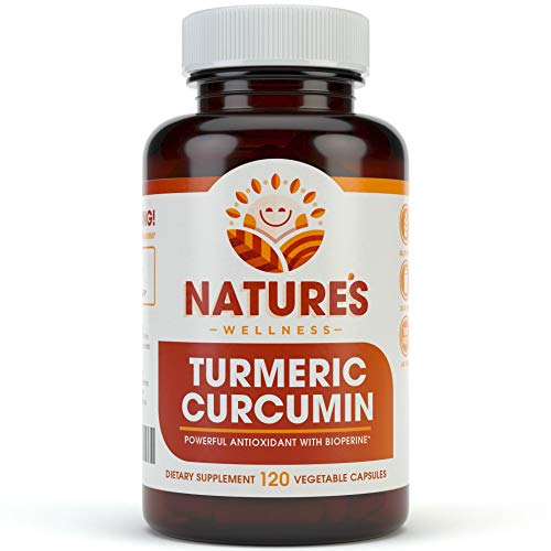 1600mg Organic Turmeric Curcumin w/Bioperine and Black Pepper | Non-GMO | Natural Pain Relief & Joint Support | Highest Potency with 95% Standardized Curcuminoids | Gluten Free | 120 Vegetarian Caps