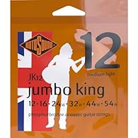 Rotosound Acoustic Guitar Strings Jumbo King, Made in UK Phosphor bronze, excellent tone with clarity and sustain 92/8 Phosphor bronze alloy specially made in the UK. Rotosound Acoustic Guitar Strings Jumbo King, Made in UK Rotosound's best-selling a...