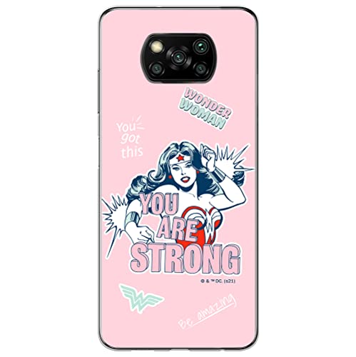ERT GROUP mobile phone case for Xiaomi POCOPHONE X3 original and officially Licensed DC pattern Wonder Woman 025 optimally adapted to the shape of the mobile phone