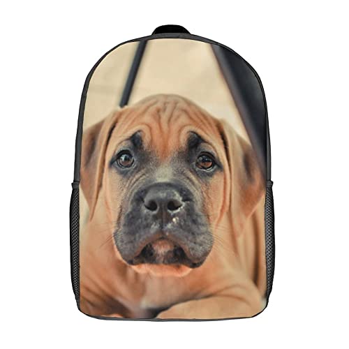 Sac à dos imprimé en 3D Chien 17 pouces résistant pour transporter vos dossiers