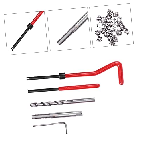 Zerodeko Automotive Thread Repair Kit 30pcs Helicoil Inserts Tools Thread Repair Toolset