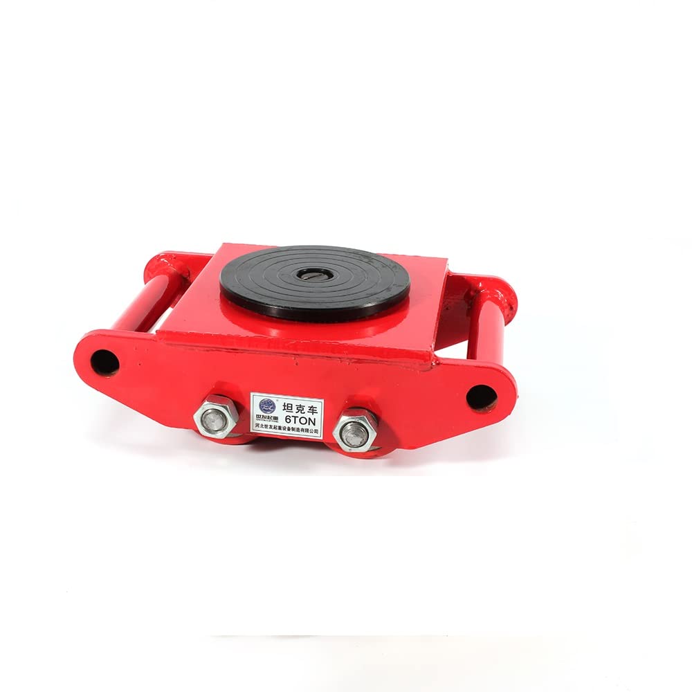Ruote per il trasporto, ruote pesanti, ruote per il trasporto, ruote corazzate, scooter industriali, rosso Max per 6T