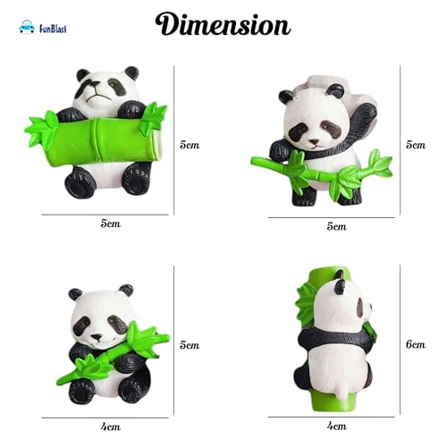 Image of FunBlast Panda Miniature Figurines - Decorative Showpiece, Gift for Him /Her, Diwali Deepwali New Year Home Decor, Bedroom, Living Room, Office, Table, Car Dashboard (Style-A)