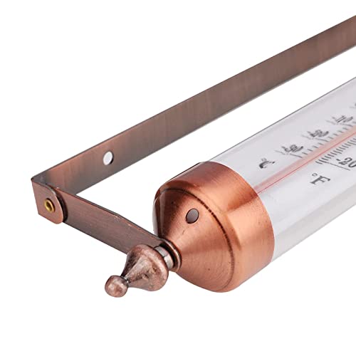 Garden Thermometer - Outdoor Thermometer with Bronze Design | Wall Thermometer for Outdoor Temperature Display, Wall, Greenhouse, Garage, Easy to Hang