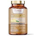 Bromelain Capsules - High Strength 3000 GDU - Highly Dosed 500mg per Capsule - Naturally Derived from Pineapple - UK Made - Zero Additives - Vegan - Pullulan - 120 Capsules