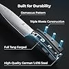 CoquusAid Kitchen Knives Set, 4 PCS Professional Chef Knife Set, Razor Sharp High Carbon Stainless Steel Knife Set, Ergonomic Handle Design, Ideal for Everyday Home Use, Perfect Gifts for Kitchen