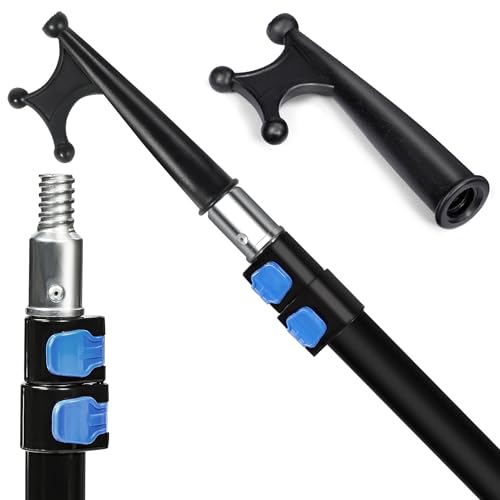 Lineslife Boat Hooks for Docking 3ft Telescoping Pole with Hook Sturdy and Lightweight Push Pole for Boat Accessories