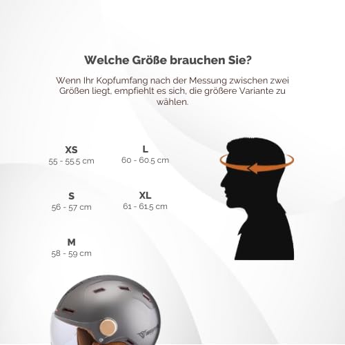 DEMM Speed Pedelec Helm - Elektrisches Fahrrad Mofa Roller Moped Ebike Helm - Jethelm mit Visier - Kostenlose Helmtasche
