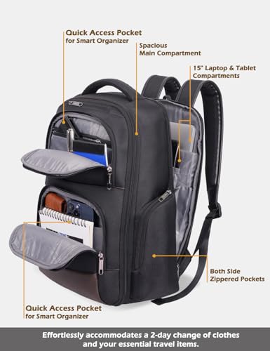 Image of Lavie Sport Business Elite26 Multifunctional Laptop Backpack | Fits Upto 15 inch Laptop | Laptop Compatiable | College Bag | For Men & Women