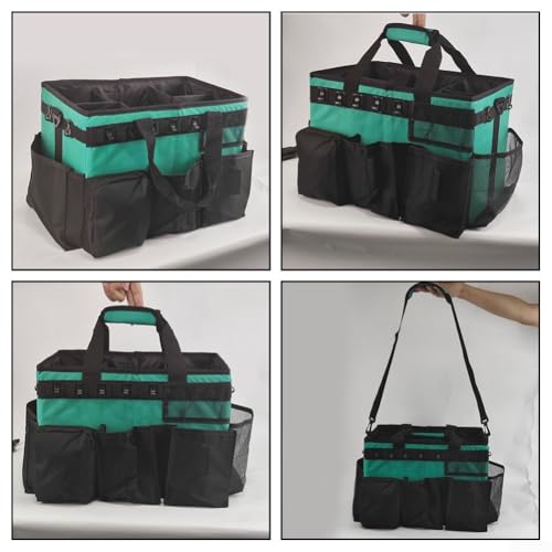 Bolsa de limpieza portátil de tela 600D con compartimentos ajustables 4
