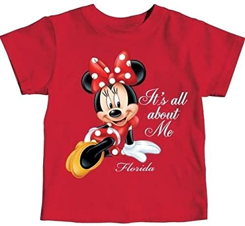 Disney Toddler Girls All About Me Minnie Florida Name Drop Red (3T)
