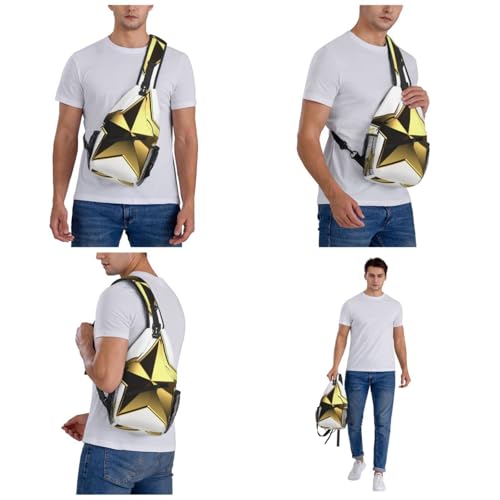 Bolso Cross Chest Sling para Hombre y Mujer Negro miniatura 7