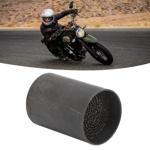 Aramox Catalizzatore Universale per Moto, Silenziatore di Scarico Centrale Anteriore con DB Killer per di Scarico Moto Universale Tubo di Collegamento Catalitico 35x50mm