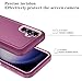 ONOLA Phone Case for Samsung Galaxy S25 FE Case with HD Screen Protector, Heavy Duty Shockproof & Dropproof 3-Layer Cover Phone Case for Galaxy S25 FE 6.7''，WineRedPink