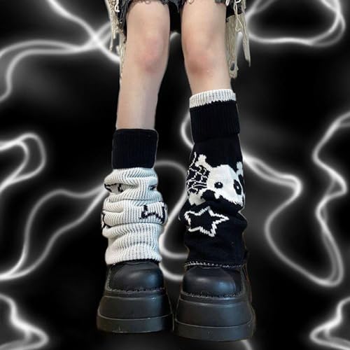Leg Warmers for Women Winter Leg Warmers Y2k Cute Knit Long Socks for Girls4