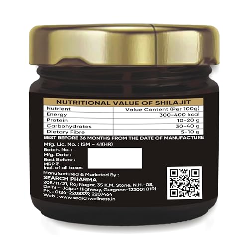 Image of Shilajit Gold Resin for Men & Women (10g Pack of 1) | Pure Himalayan Shilajit with 24K Gold | Boost Stamina, Strength & Immunity | 20 Servings, 500mg per Serving