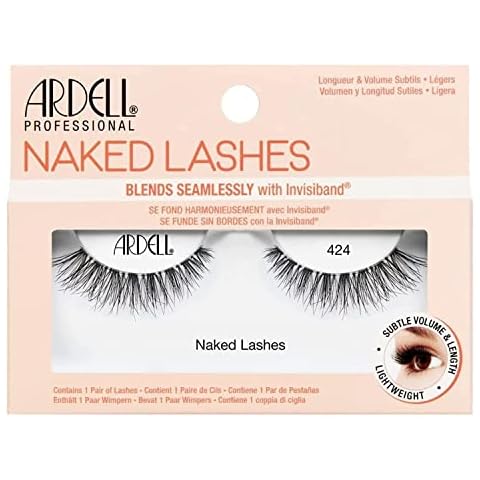 ARDELL Naked Lashes Echthaarwimpern 424 - 1 Paar künstliche Wimpern natürlich aus Echthaar Cover