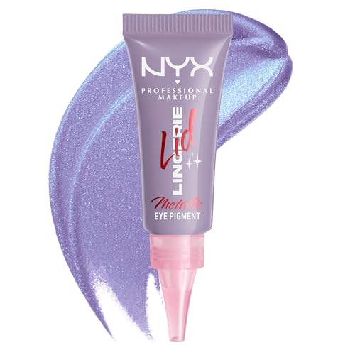 NYX PROFESSIONAL MAKEUP Lingerie Lid Lingerie Cream Eye Pigment Eyeshadow Up to 24H Wear Lacy Lilac 0.2 fl oz