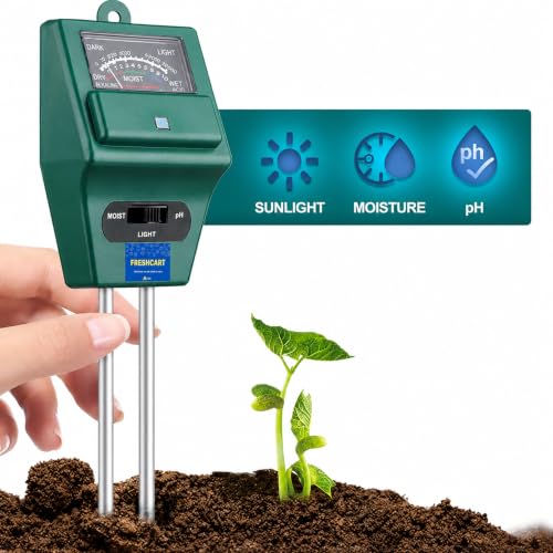 Image of FreshDcart 3-in-1 Soil Moisture Sensor & pH Meter Combo - Soil Moisture, pH & Sunlight Tester with Garden Gloves, Garden Tools & Pruning Scissor for Plants, Agriculture & Gardening (Combo of 4)