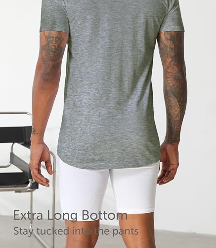 Comfneat Men's Undershirt 100% Cotton Short Sleeve T-Shirt with V-Neck (Pack of 4/6)