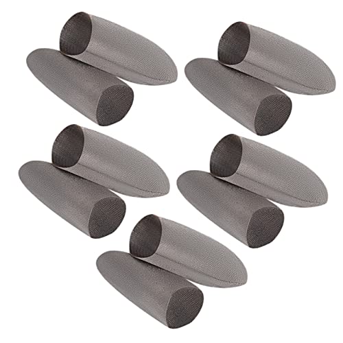 DOITOOL 10 Piezas Mangas de Dedo para Juego de teléfono Pantallas lamparas Pantalla de lampara Antideslizante Tela Consejo Cubre Dedos antisudor Accesorio de Juego de teléfono Grey