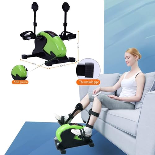 Image of Under Desk Bike Pedal Exerciser - Stationary Leg /Arm Peddler Portable Home Rehab Machine for Stroke & Hemiplegia Low Impact Exercise Seniors Recovery