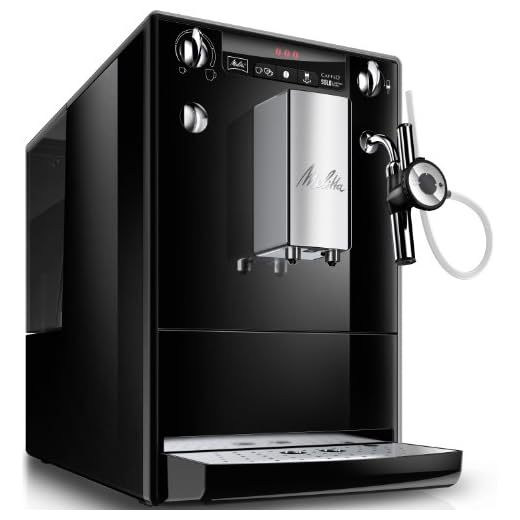Melitta Caffeo Solo & Perfect Milk E957-101 Schlanker Kaffeevollautomat mit Auto-Cappuccinatore | Automatische Reinigungsprogramme | Automatische Mahlmengenregulierung | Schwarz