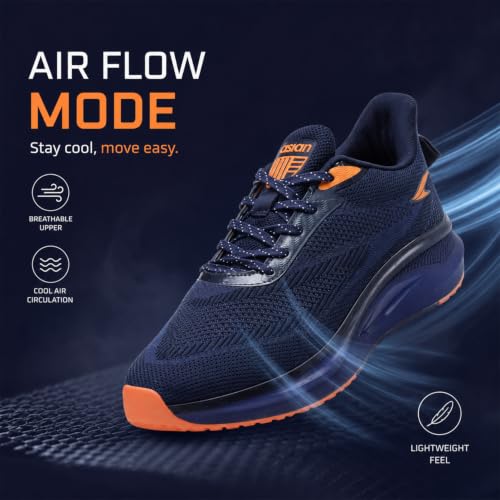 Image of ASIAN Powerplay-03 Men's Running Shoes | Lightweight Memory Foam Technology | Breathable Knit Shoes with Stylish Sporty Design
