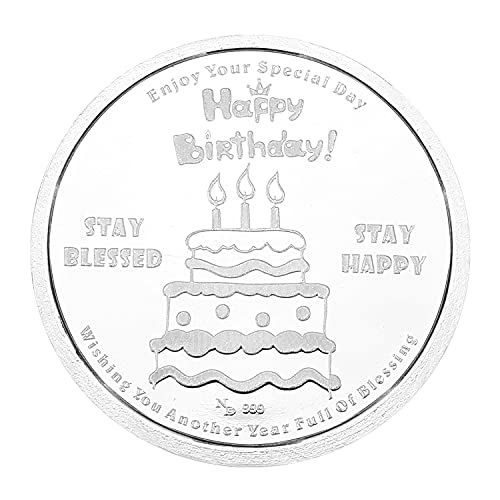 Image of Ananth Jewels BIS Hallmarked Pure Silver Coins 10 Grams Happy Birthday Gift