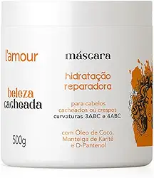 Máscara L’Amour Beleza Cacheada Hidratação Reparadora – Cachos Macios e Definidos