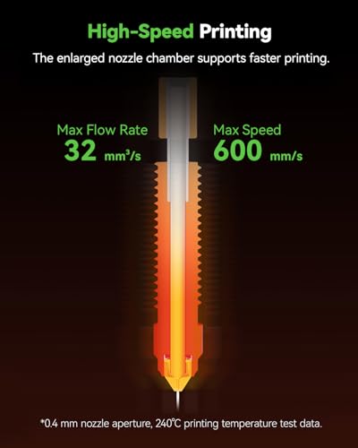 Image of Creality 2025 K1 SE /K1C /K1 Max /K1 Upgrade Ceramic Heating Block Kit, New Version Terminal with Buckle, K1 Series 600mm /s High-Speed Printing Hot End, Extruder Hotend for 3D Printer K1 Series