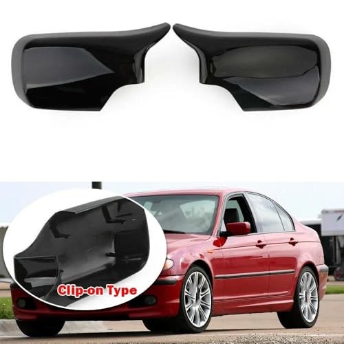 Coque de rétroviseur E46 noir brillant protectrice pour rénovation E39 LHD