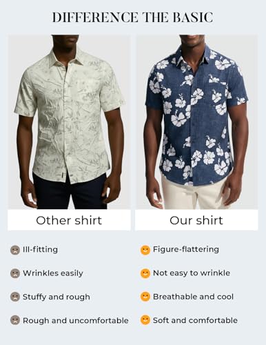 50% Off PJ PAUL JONES Men's Hawaiian Shirt - Use Code 4A2I36AI - Image 5